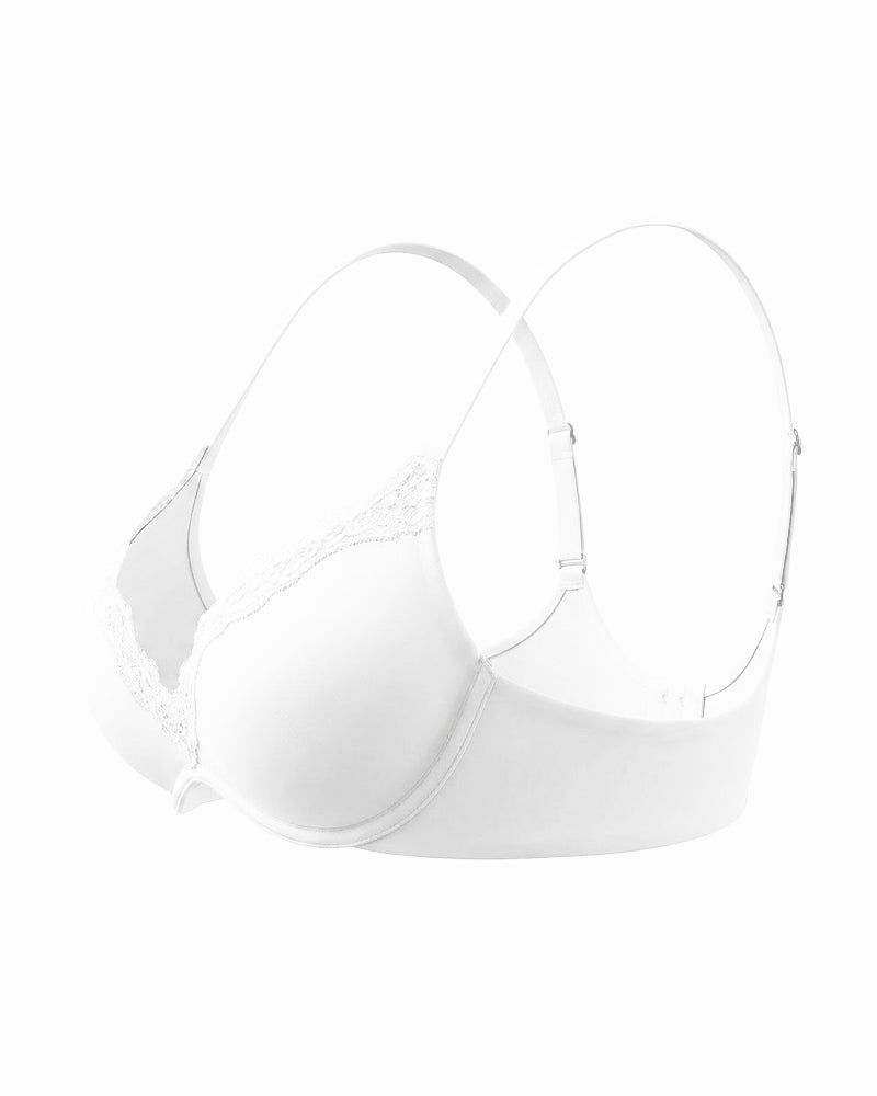 Deep V Lace Push-Up Bra