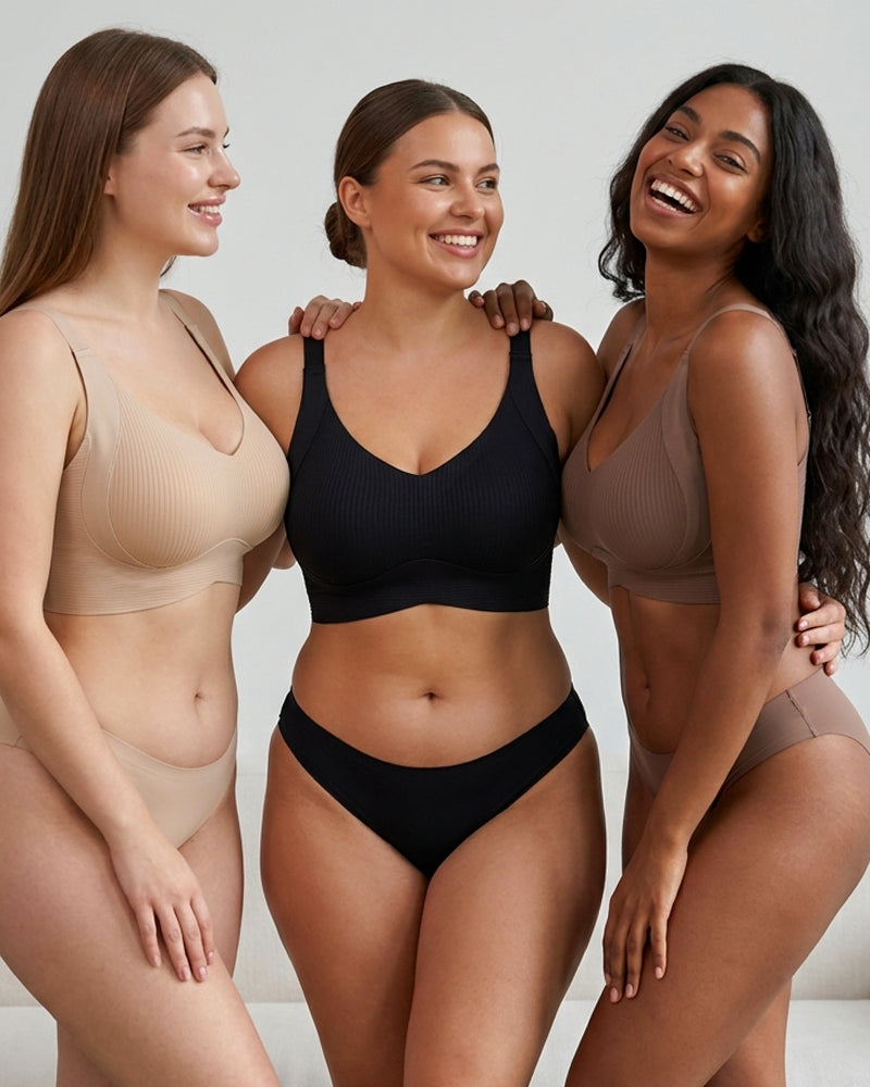 3-Pack Ribbed Everyday Lift Bra
