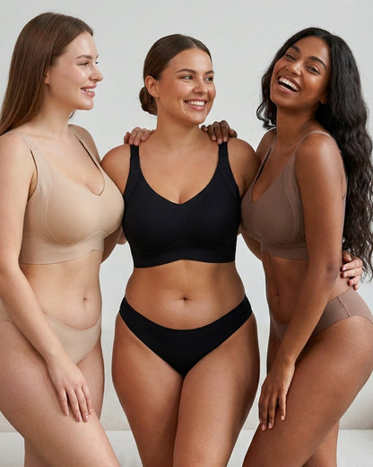 3-Pack Ribbed Everyday Lift Bra