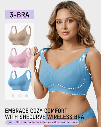 3-Pack Ribbed Everyday Lift Bra