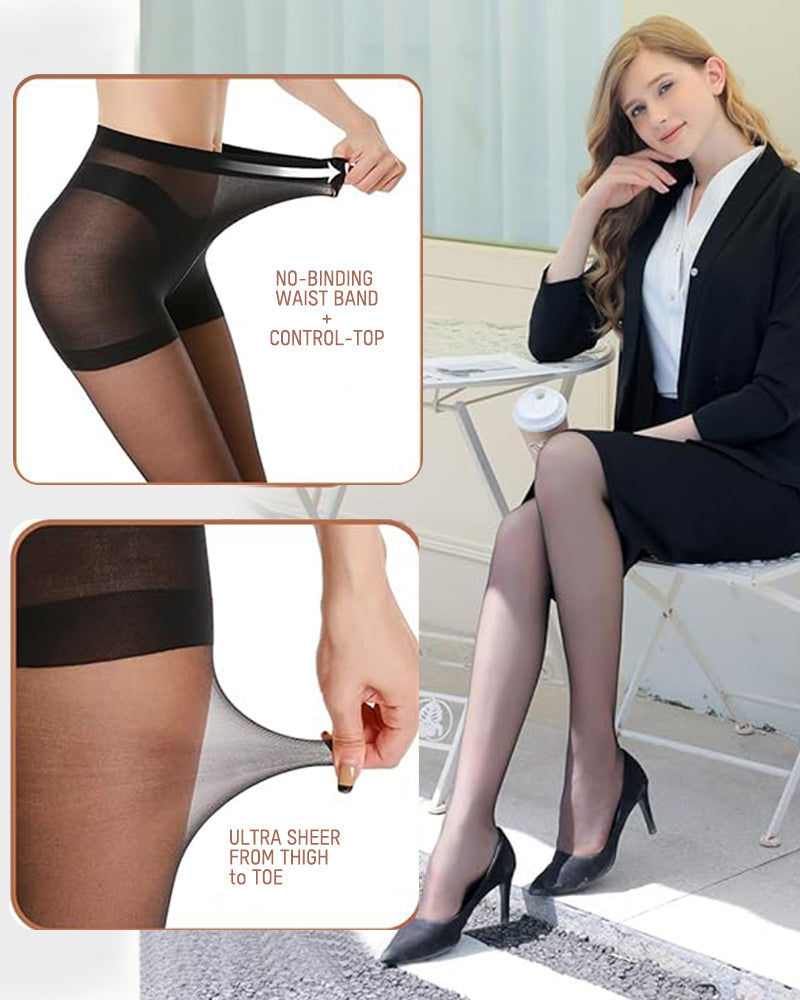 40D Run-Resistant Sheer Tights（5 Pack)
