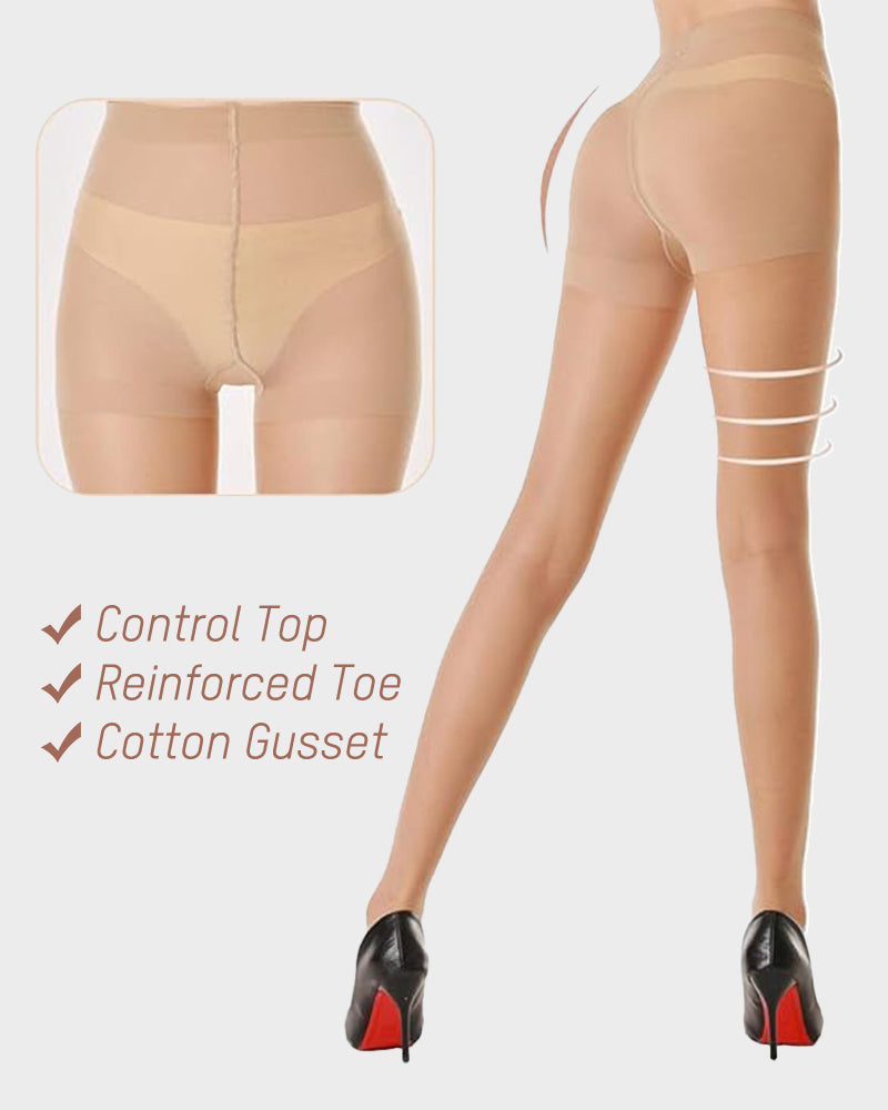 40D Run-Resistant Sheer Tights（5 Pack)