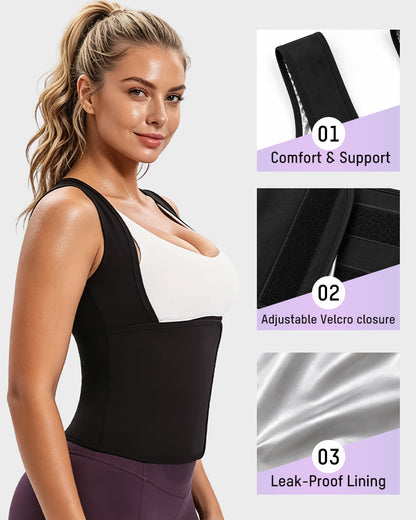 Adjustable Thermal Sweat Waist Trainer Shapewear Vest
