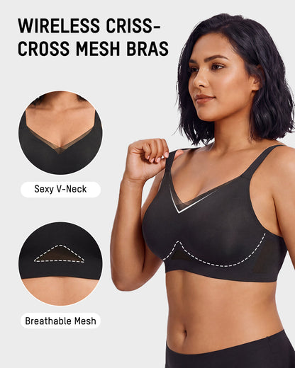 All Day Comfort Wireless Mesh Bra