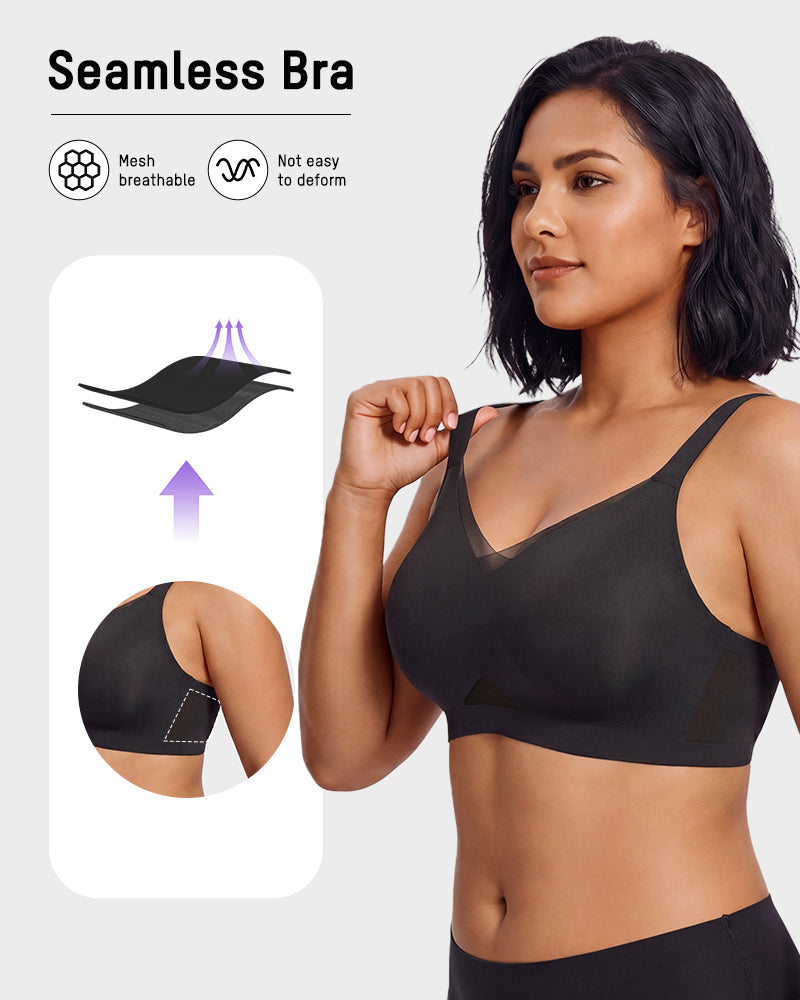 All Day Comfort Wireless Mesh Bra
