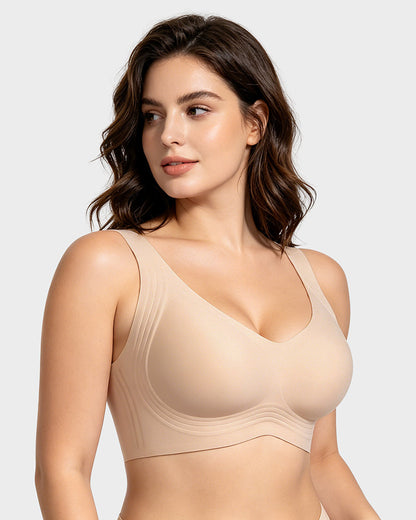 Comfortable Wireless Full Coverage Jelly Smoothing Bra