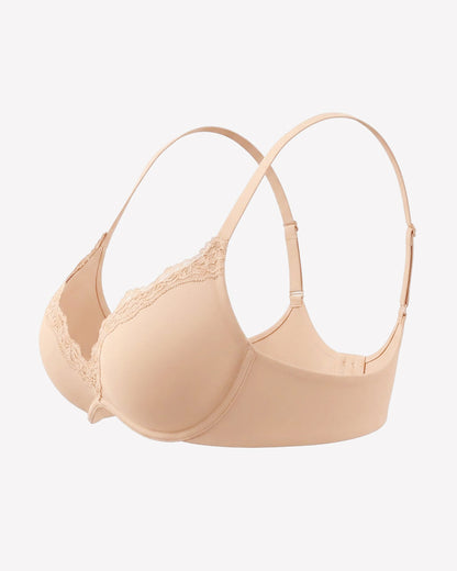 Deep V Lace Push-Up Bra