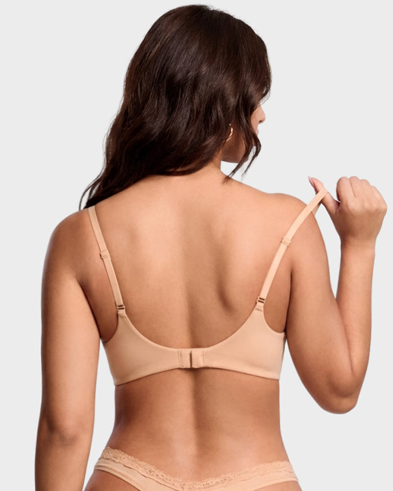 Deep V Lace Push-Up Bra