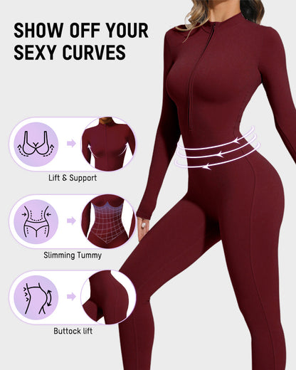 Fleece Slim-Fit Winter Training Jumpsuit