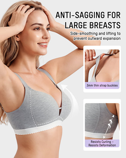French Triangle Wireless Minimizer Bra
