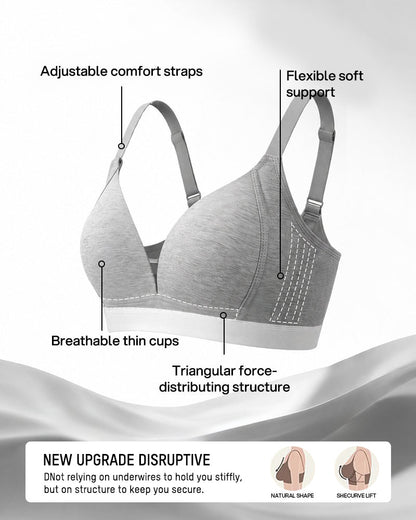 French Triangle Wireless Minimizer Bra