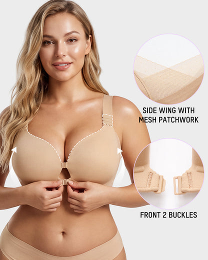 Front-Closure Adjustable Lift Bra