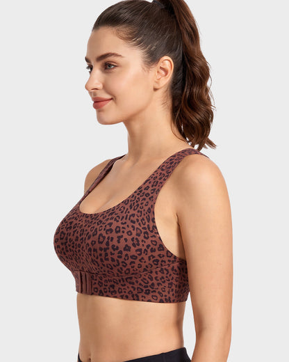 Front Closure Cross-Back Wireless Posture Bra