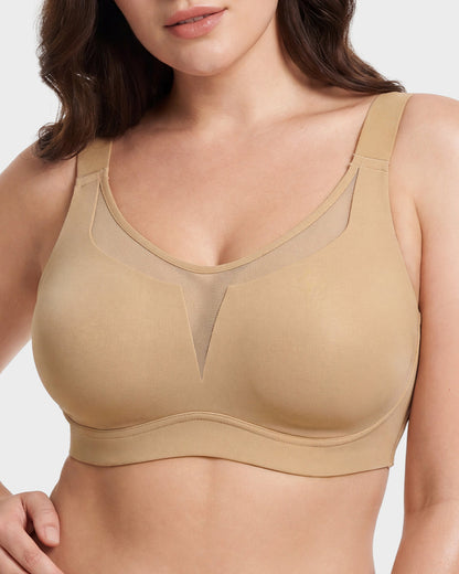 Full Coverage Wireless Minimizing Bra