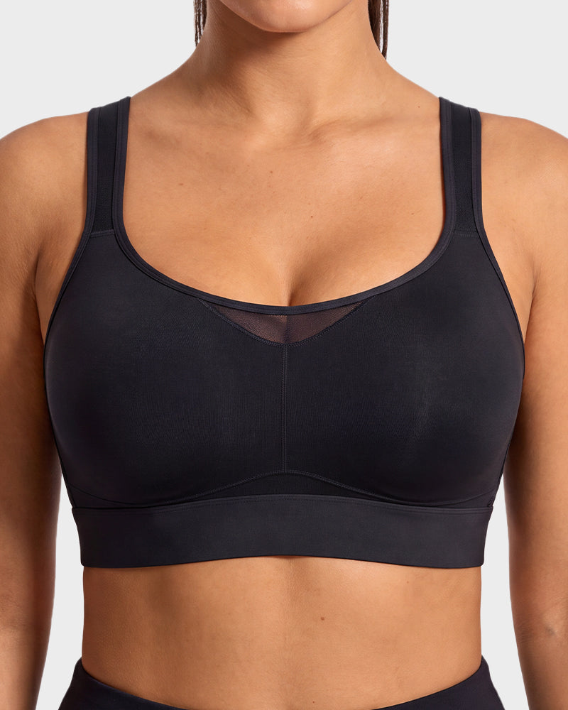 High-Impact Wireless Full-Coverage Racerback Sports Bra