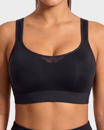 High-Impact Wireless Full-Coverage Racerback Sports Bra
