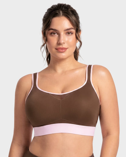High-Impact Wireless Full-Coverage Racerback Sports Bra