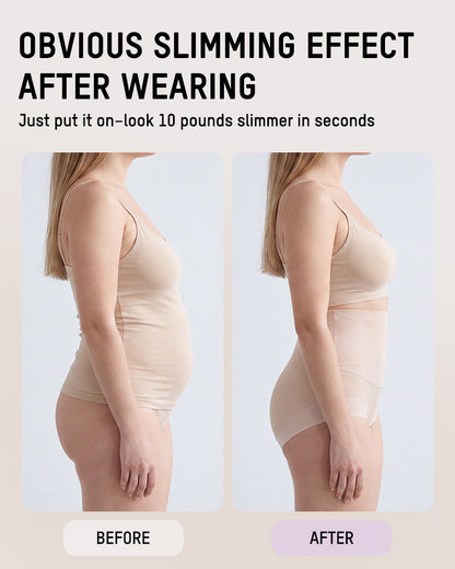 High-Waisted Double-Layer Tummy-Control Briefs(6 pack)