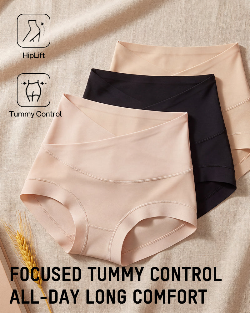 High-Waisted Double-Layer Tummy-Control Briefs(6 pack)