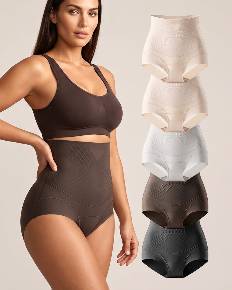 Liquid-Sculpt™ Tummy-Control Butt-Lift Briefs（5 Pack）