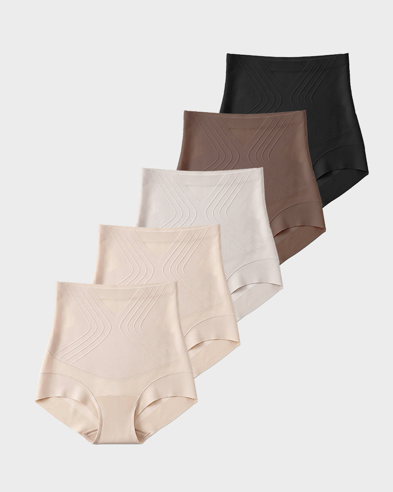 Liquid-Sculpt™ Tummy-Control Butt-Lift Briefs（5 Pack）