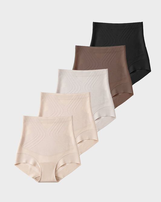 Liquid-Sculpt™ Tummy-Control Butt-Lift Briefs（5 Pack）