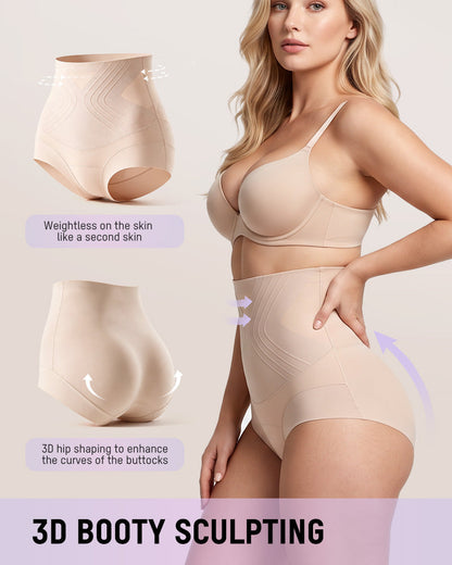 Liquid-Sculpt™ Tummy-Control Butt-Lift Briefs（5 Pack）