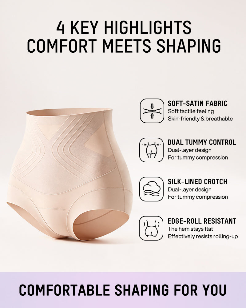 Liquid-Sculpt™ Tummy-Control Butt-Lift Briefs（5 Pack）