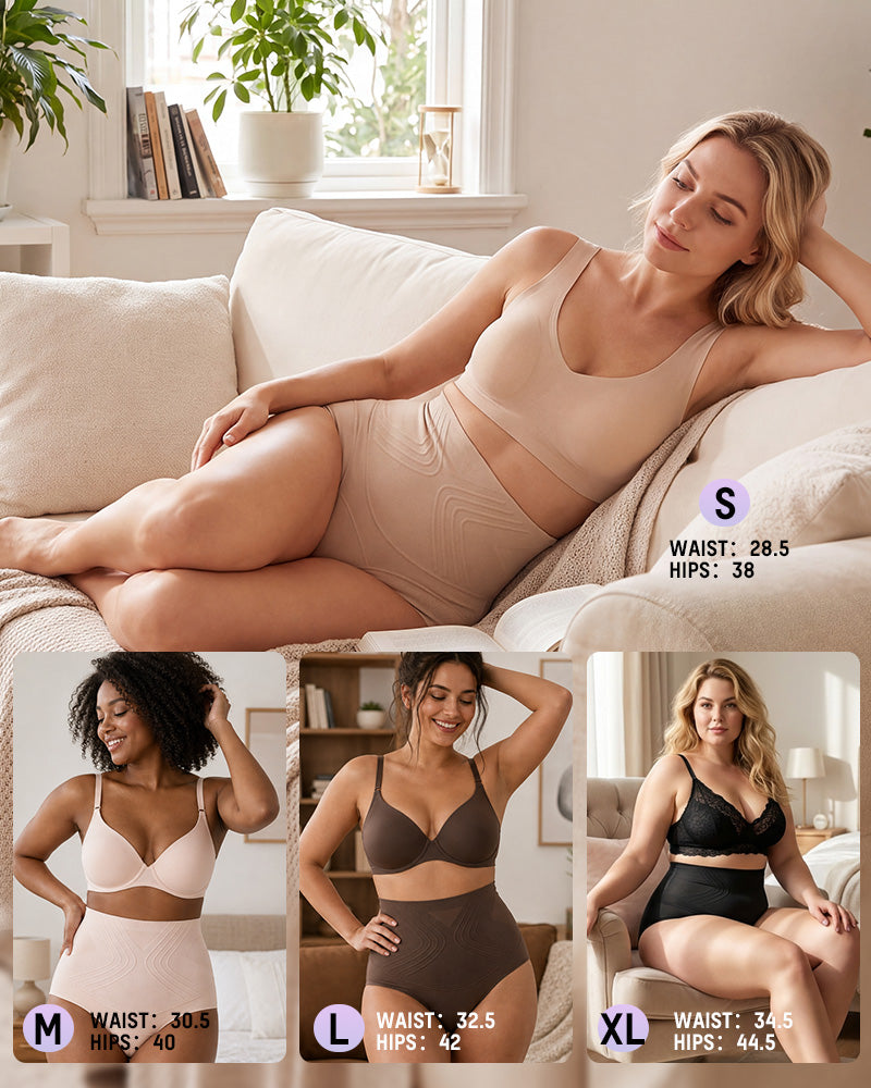Liquid-Sculpt™ Tummy-Control Butt-Lift Briefs（5 Pack）