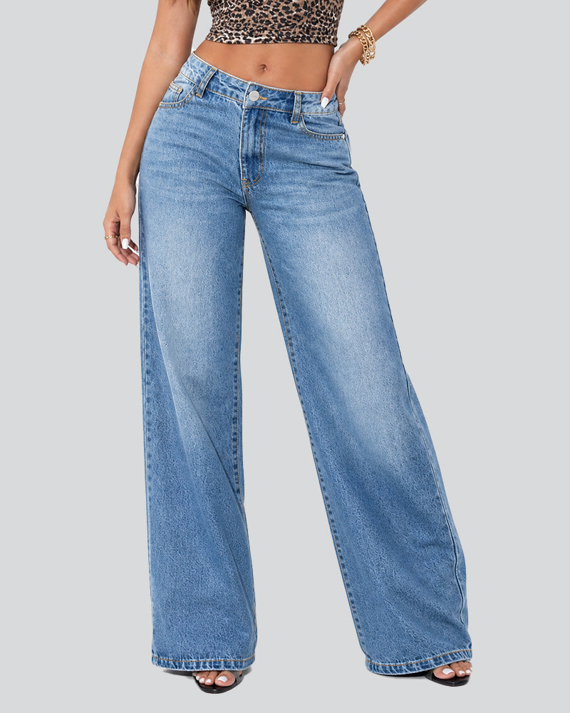 Low-Rise Baggy Straight-Leg Jeans