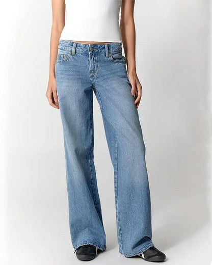 Low-Rise Baggy Straight-Leg Jeans