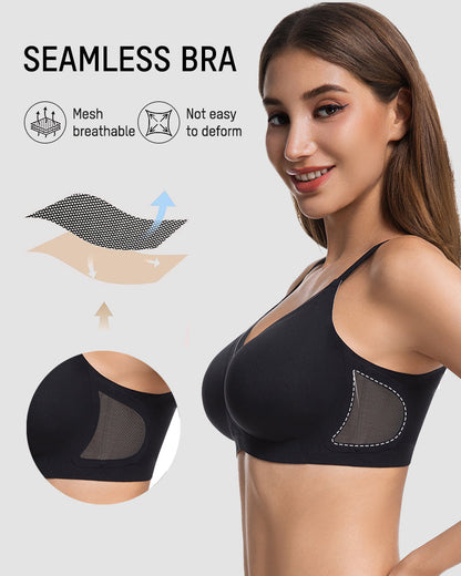 Mesh Crossover Wireless Lift Bra