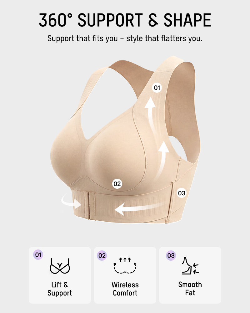 Posture Support Wireless Sports Bra