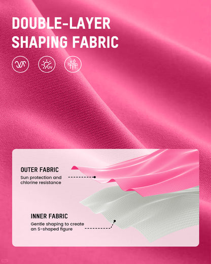 SculptSkin™ FlowFlair Side Tie Swim Dress