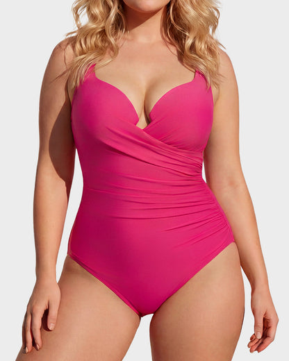 SculptSkin™ PlungeLift One-Piece Swimsuit