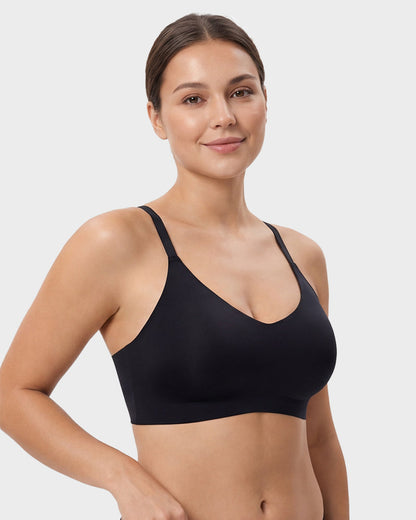 Seamless Backless Lace Bralette