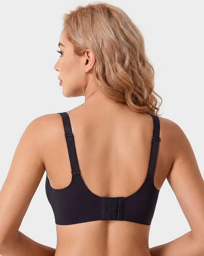 Seamless Deep-V Wireless Support Bra