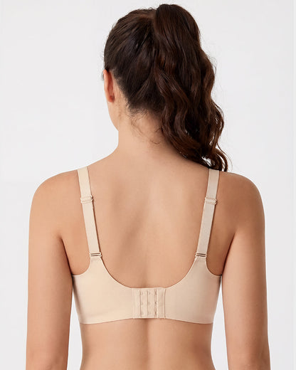 Seamless Deep-V Wireless Support Bra
