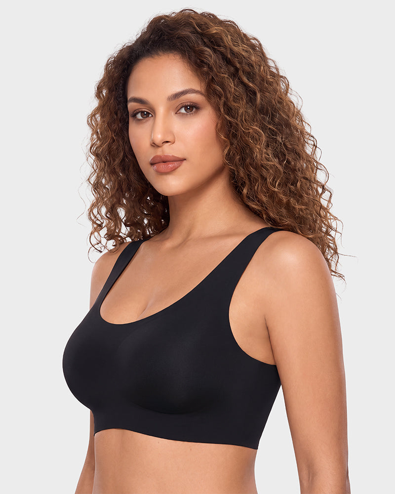 Seamless Wireless Full-Coverage T-Shirt Bra