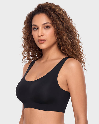 Seamless Wireless Full-Coverage T-Shirt Bra