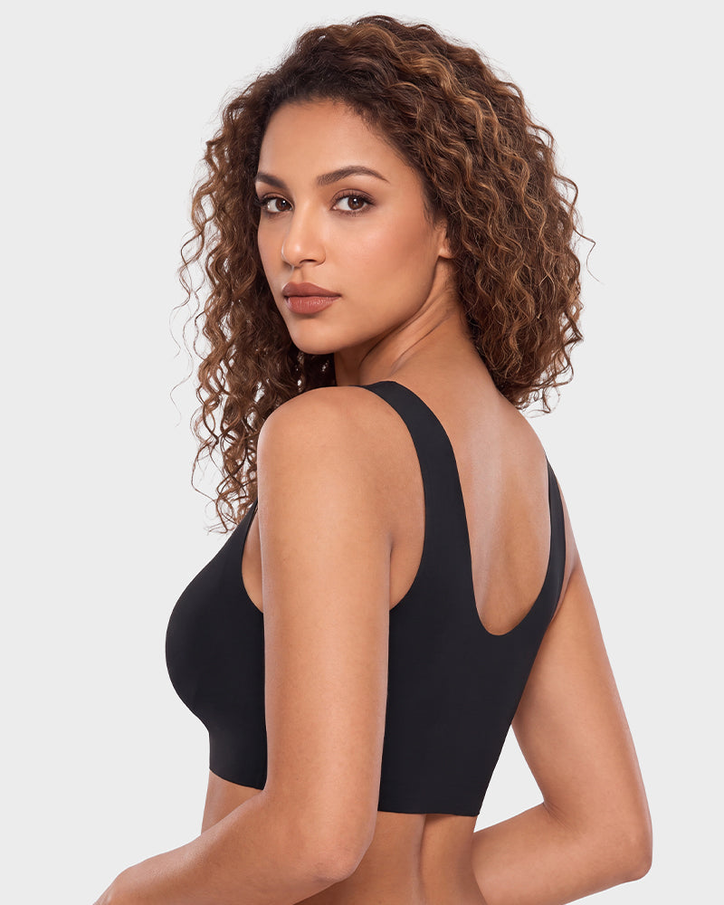 Seamless Wireless Full-Coverage T-Shirt Bra