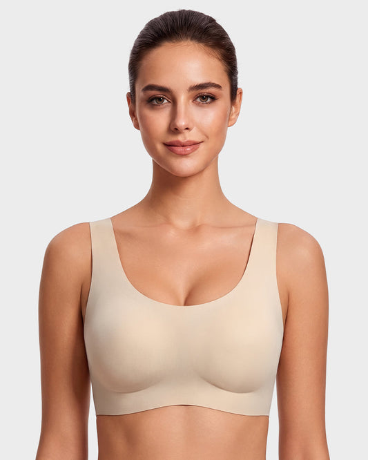 Seamless Wireless Full-Coverage T-Shirt Bra