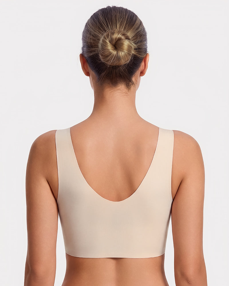 Seamless Wireless Full-Coverage T-Shirt Bra