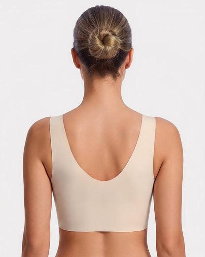 Seamless Wireless Full-Coverage T-Shirt Bra