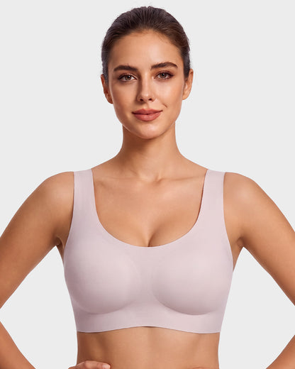Seamless Wireless Full-Coverage T-Shirt Bra