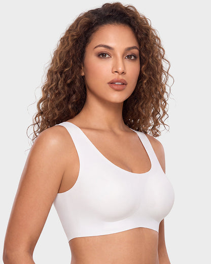 Seamless Wireless Full-Coverage T-Shirt Bra