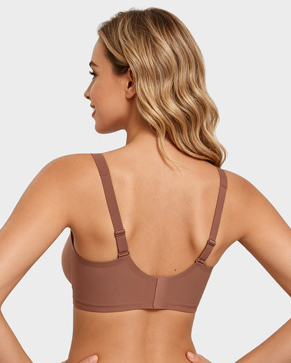 Seamless Deep V Push-Up Wireless Bra
