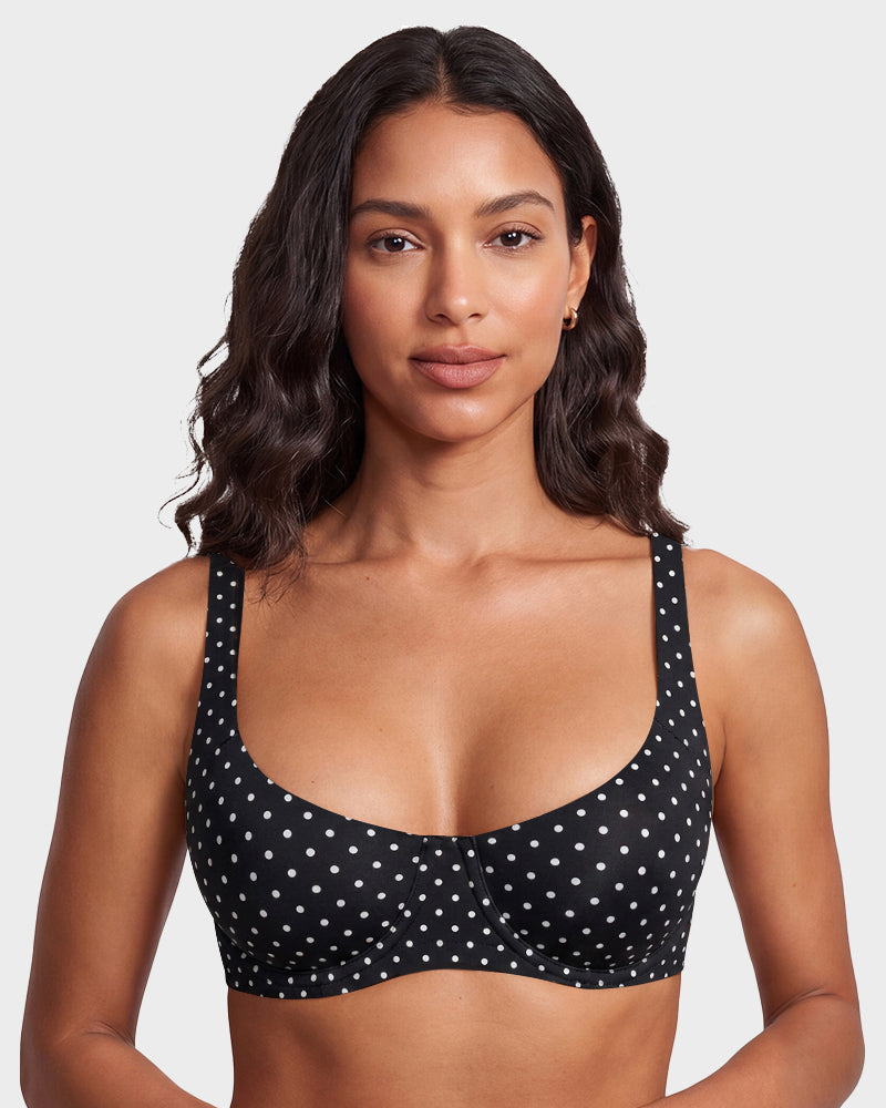 Seamless Unlined Underwire Balconette Bra