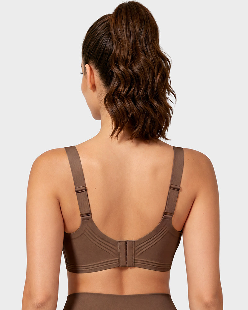 Shock-Absorbing Wireless Sports Bra for Fuller Busts