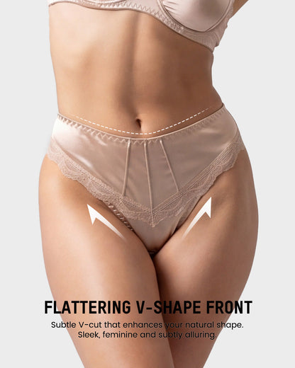 Silky Lace Seamless Bikini Underwear(5 pack)